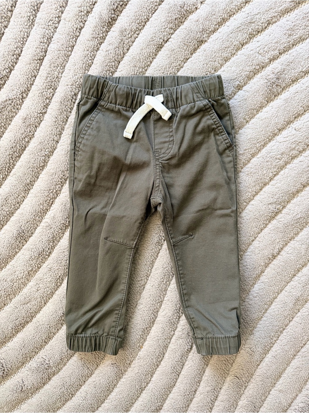 Cat & Jack olive green woven toddler joggers -18M